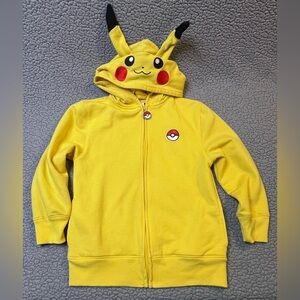 Pokemon Pikachu Costume Hoodie Unisex Size Small Long Sleeve Hoodie